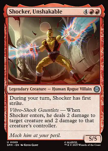 Shocker, Unshakable - spm Spoiler