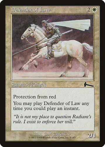 Defender of Law - ulg Spoiler