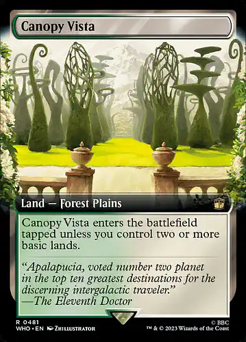 Canopy Vista - who Spoiler