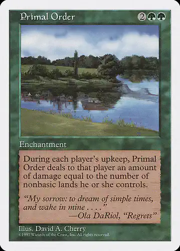 Primal Order - 5ed Spoiler