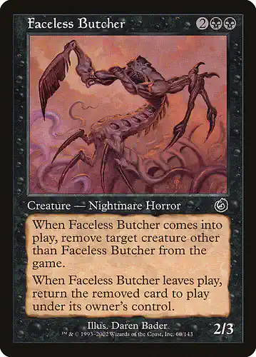 Faceless Butcher - tor Spoiler
