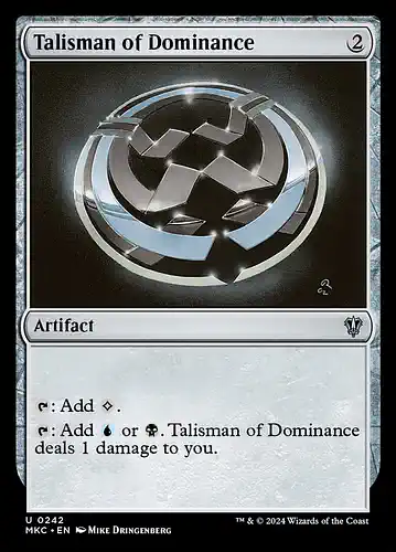 Talisman of Dominance - mkc Spoiler
