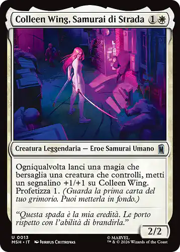 Colleen Wing, Street Samurai - msh Spoiler