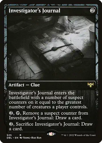 Investigator's Journal - dbl Spoiler