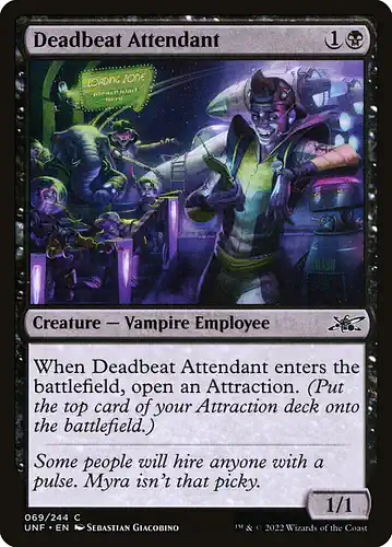Deadbeat Attendant - unf Spoiler