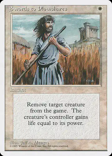 Swords to Plowshares - 4ed Spoiler