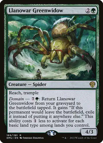 Llanowar Greenwidow - dmu Spoiler