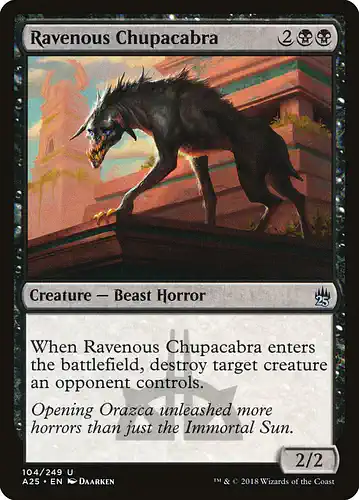 Ravenous Chupacabra - a25 Spoiler