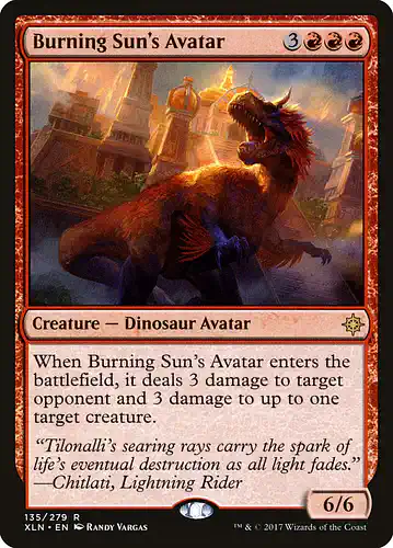 Burning Sun's Avatar - xln Spoiler