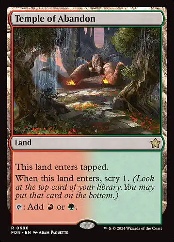 Temple of Abandon - fdn Spoiler