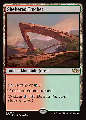Sheltered Thicket - tdc Spoiler