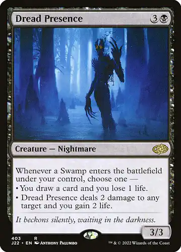 Dread Presence - j22 Spoiler