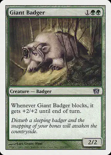 Giant Badger - 8ed Spoiler