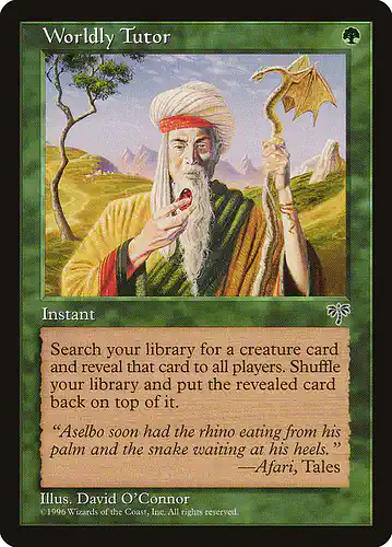 Worldly Tutor - mir Spoiler