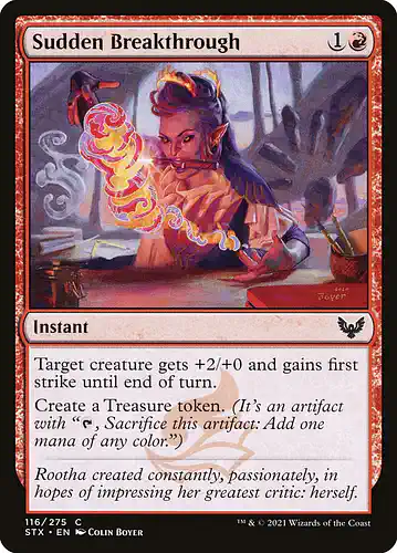Sudden Breakthrough - stx Spoiler