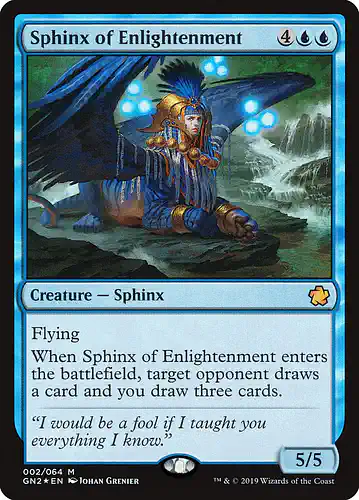 Sphinx of Enlightenment - gn2 Spoiler