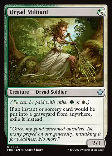 Dryad Militant - fdn Spoiler