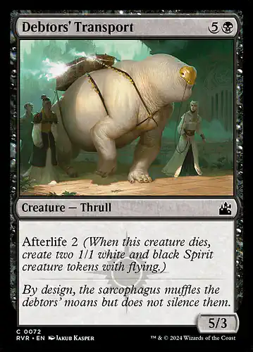 Debtors' Transport - rvr Spoiler
