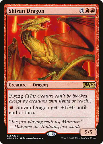 Shivan Dragon - m20 Spoiler