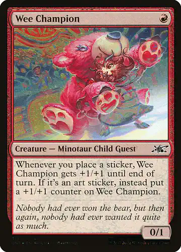 Wee Champion - unf Spoiler