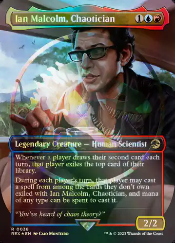 Ian Malcolm, Chaotician - rex Spoiler