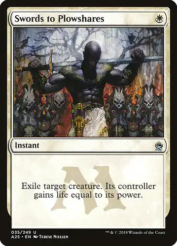 Swords to Plowshares - a25 Spoiler