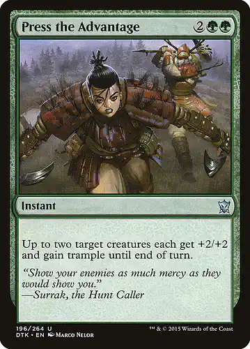 Press the Advantage - dtk Spoiler