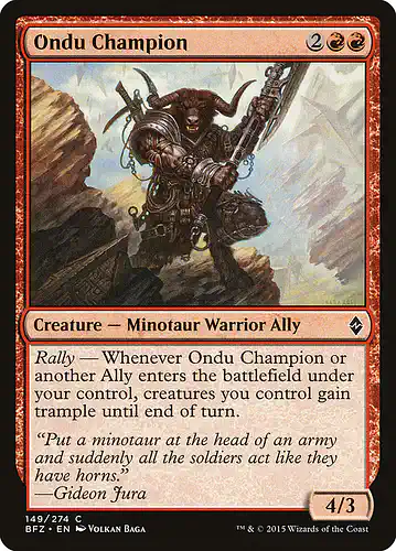Ondu Champion - bfz Spoiler