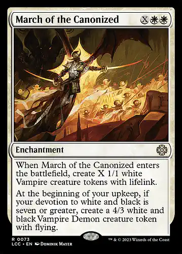 March of the Canonized - lcc Spoiler