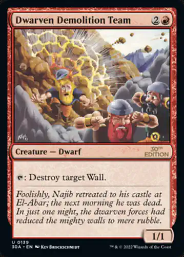 Dwarven Demolition Team - 30a Spoiler