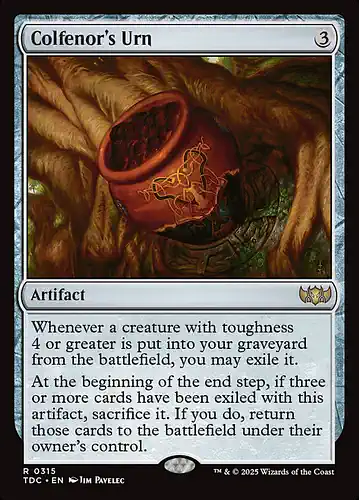 Colfenor's Urn - tdc Spoiler