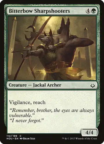 Bitterbow Sharpshooters - hou Spoiler