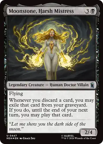 Moonstone, Harsh Mistress - msh Spoiler