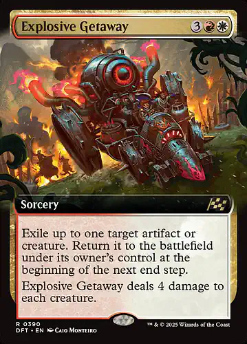 Explosive Getaway - dft Spoiler