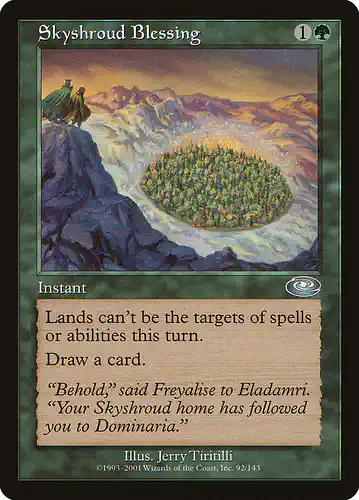Skyshroud Blessing - pls Spoiler