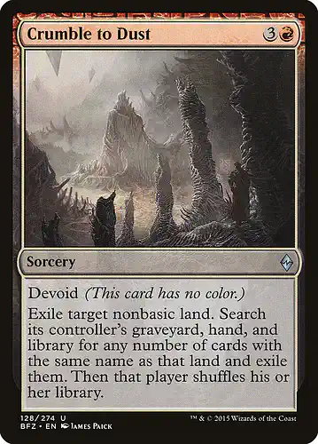 Crumble to Dust - bfz Spoiler
