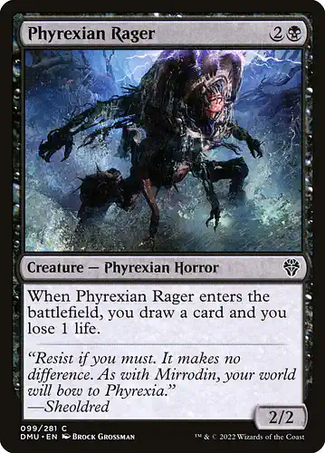 Phyrexian Rager - dmu Spoiler