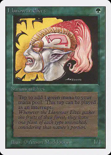 Llanowar Elves - 2ed Spoiler
