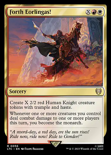 Forth Eorlingas! - ltc Spoiler