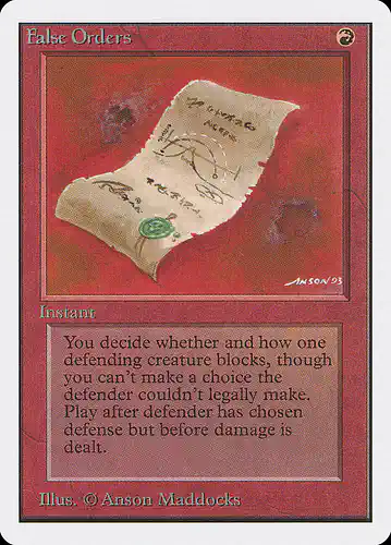 False Orders - 2ed Spoiler