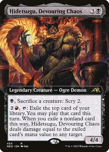 Hidetsugu, Devouring Chaos - neo Spoiler