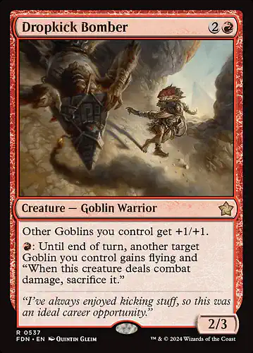 Dropkick Bomber - fdn Spoiler