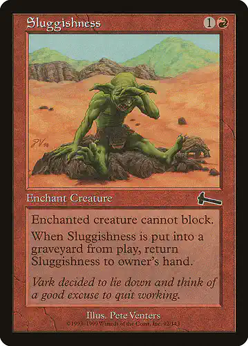 Sluggishness - ulg Spoiler