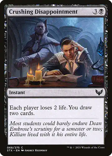 Crushing Disappointment - stx Spoiler