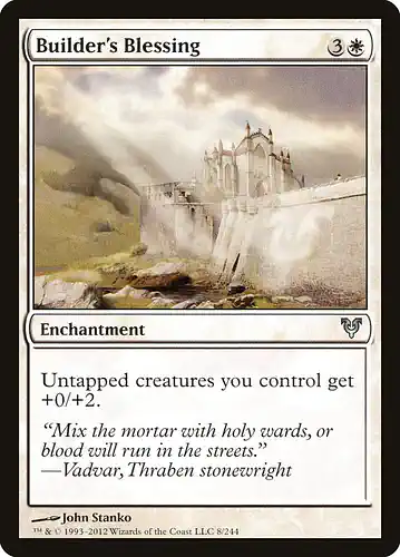 Builder's Blessing - avr Spoiler