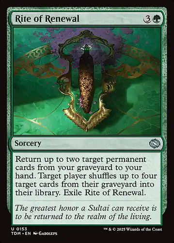 Rite of Renewal - tdm Spoiler