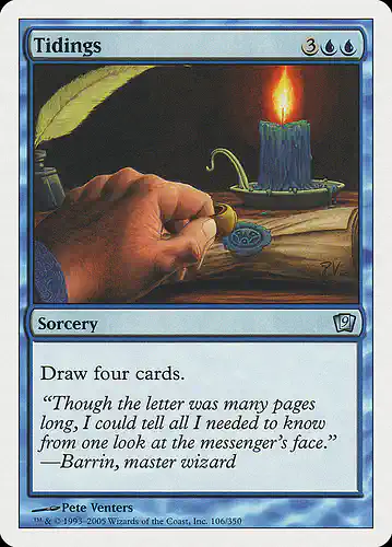 Tidings - 9ed Spoiler