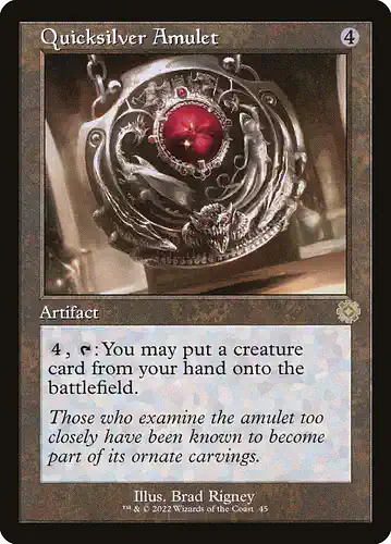 Quicksilver Amulet - brr Spoiler