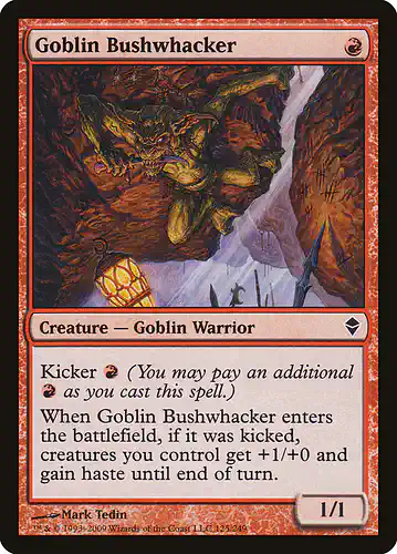 Goblin Bushwhacker - zen Spoiler