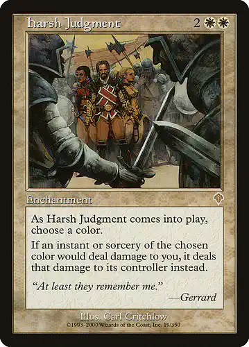 Harsh Judgment - inv Spoiler